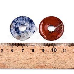 Pendentifs en pierre naturelle & synthétique mixte&nbsp;G-N344-38E
