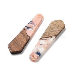 Pendenti in resina e noce&nbsp;FIND-R051-06H