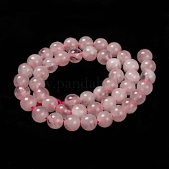 Stränge aus natürlichen Rosenquarzperlen aus Madagaskar in Rosa&nbsp;G-D655-8mm