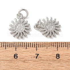 Messing Zirkonia Charme&nbsp;ZIRC-C022-21P