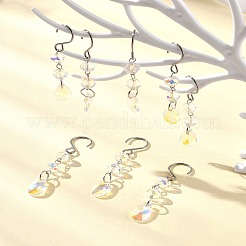 Tropfenförmige Sonnenfänger aus Glas&nbsp;HJEW-FS00032