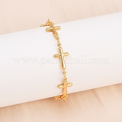 304 Edelstahl-Kreuzgliederkettenarmbänder&nbsp;BJEW-D359-13B-G
