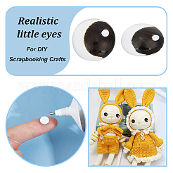 144 Stück 24 Stil Glaspuppenaugen Cabochons&nbsp;DIY-OC0011-83A