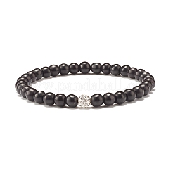 Bracelet extensible en perles rondes synthétiques turquoise (teintes)&nbsp;BJEW-JB07484
