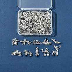 50 ciondolo in lega di stile tibetano a forma di animali&nbsp;FIND-FS0004-34