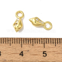 Micro ottone spianare cubic zirconia ciondolo&nbsp;KK-H487-18G