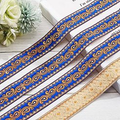 Rubans plats polyester broderies ethniques&nbsp;OCOR-WH0060-38B