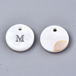 Natürlichen Süßwasser-Muschel Anhänger&nbsp;X-SHEL-Q018-01A-M-P