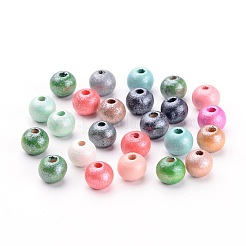 Runde Naturholzperlen&nbsp;X-WOOD-Q017-8mm-M-WH