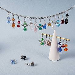 Decorazione pendente con perline di vetro angelo&nbsp;HJEW-SW00006