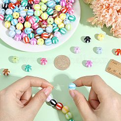 180pcs perles acryliques opaques&nbsp;OACR-PA0001-84