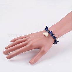 Harz Elefanten Charme Armbänder&nbsp;BJEW-JB02911-02