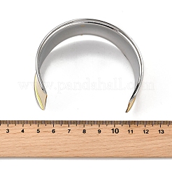 Manschettenarmreifen aus 304 Edelstahl&nbsp;BJEW-Z127-01GP
