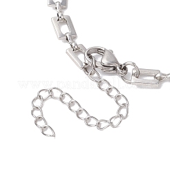 Herstellung von Armbändern aus Messing mit rechteckigen Gliederketten&nbsp;AJEW-JB01302-02