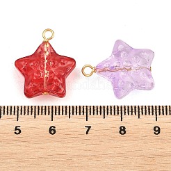 Anhänger aus Messing und Glas&nbsp;GLAA-P079-01G-M