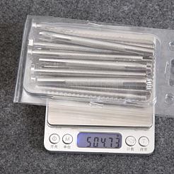 Stempelset aus Chrom-Vanadium-legiertem Stahl und Leder in verschiedenen Formen&nbsp;PURS-PW0003-064