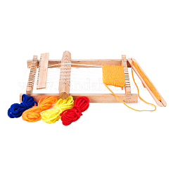 Holzstrickwebwebmaschinen mit Garnen Kettfadenverstellstangen Kämme und Shuttles mit ausführlichen Anleitungen (1 Satz)&nbsp;TOOL-R059-04