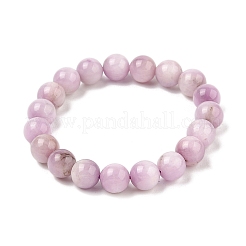 Bracelets de perles extensibles en kunzite naturelle&nbsp;BJEW-G630-A02