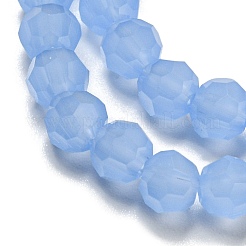 Ständer aus imitierten Jade-Glasperlen&nbsp;X-EGLA-A035-J4mm-D03