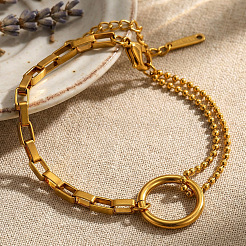 Gliederarmbänder aus 304 Edelstahl&nbsp;WG64898-01