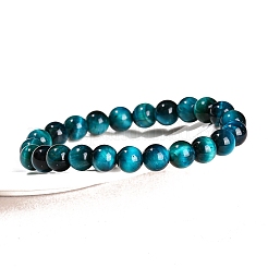 Tigre naturel bracelets de perles d'oeil&nbsp;PW-WGEF505-02