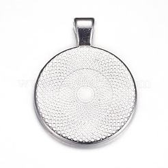 Pendenti basi di cabochon in lega&nbsp;X-PALLOY-A15654-N