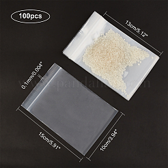 Sacchetti di plastica con chiusura a zip&nbsp;OPP-WH0005-11B-10x15cm