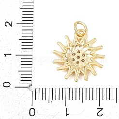 Pendentifs en laiton zircon cubique transparent&nbsp;KK-D258-08G-02