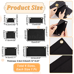 6 Stück 6 Stile Wollfilz-Taschen-Organizer-Einsätze&nbsp;FIND-WR0008-26