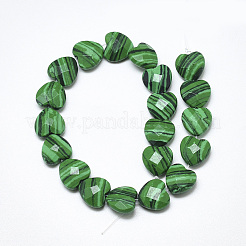 Perline malachite fili sintetici&nbsp;G-S357-E01-17