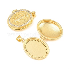 Religiöse Medaillon-Anhänger aus Messing&nbsp;KK-D232-19G-01