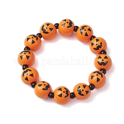 Ensemble de bracelets extensibles en bois et acrylique&nbsp;BJEW-JB10834