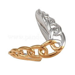 Anillos de puño de acero inoxidable 304 para mujer&nbsp;RJEW-L133-03GP-03