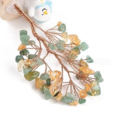 Chips d'aventurine verte naturelle décorations d'arbre de vie&nbsp;DJEW-B013-03E