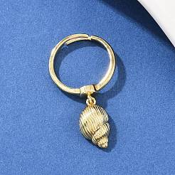 Verstellbare Fingerringe aus Messing&nbsp;LS-RJEW-C145-04G