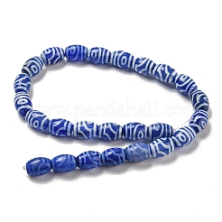 Blaue Dzi-Perlenstränge im tibetischen Stil&nbsp;TDZI-NH0001-C06-01