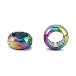 Perlas europeas de acero inoxidable 201 esmerilado con revestimiento iónico (IP)&nbsp;STAS-B020-13M