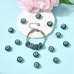 Perlen Rondelle Handgefertigte Goldsand lampwork european großes Loch&nbsp;X-LPDL-R007-07A