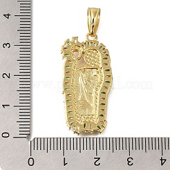 Estante de placas micro latón allanan colgantes de circonio cúbico&nbsp;ZIRC-F142-17G
