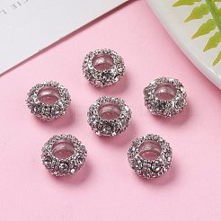 Legierung Rhinestone European Beads&nbsp;CPDL-H998-18