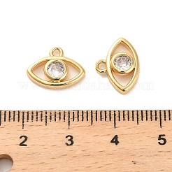 Breloques en laiton avec zircone cubique&nbsp;KK-D300-11G