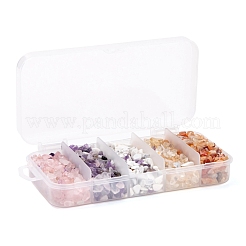 150g 5 Stil natürliche gemischte Edelstein-Chip-Perlen&nbsp;G-FS0001-09