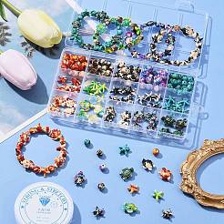 DIY-Set zur Herstellung von Stretch-Armbändern mit synthetischen türkisfarbenen Perlen zum Thema Ozean&nbsp;DIY-FS0005-56