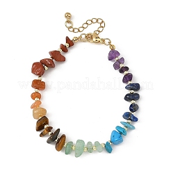 7 bracelet de perles avec pierres précieuses de chakra&nbsp;BJEW-JB14189