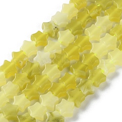 Natürliche Zitronen Jade Perlen Stränge&nbsp;G-G085-B58-02