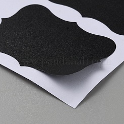 Selbstklebender Aufkleber aus schwarzem PVC&nbsp;DIY-WH0430-587