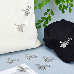 16 spilla in acciaio inossidabile con tema cowboy in 2 stili&nbsp;JEWB-FH00043