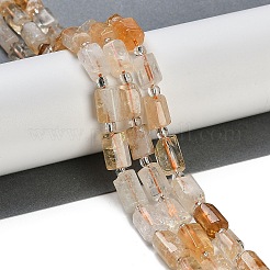 Natürliche gelbe Quarzperlen Stränge&nbsp;G-G162-D07-01