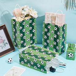 Geschenktüten aus Papier mit Fußball-Aufdruck und Henkel&nbsp;ABAG-WH0045-31C