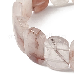 Braccialetti elastici con perline di quarzo ferruginoso naturale per donne e uomini&nbsp;BJEW-I323-02X